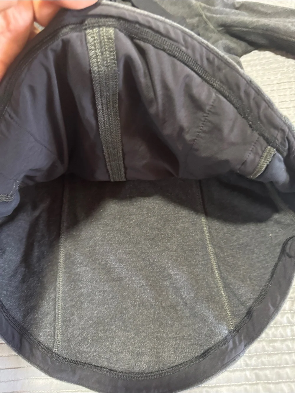 lululemon athletica Dark Charcoal Hooded Pullover old version .